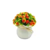 Dekorative Blumen, simulierte Topfpflanze, lebendige kleine wilde Chrysantheme, Bonsai, realistische Heimdekoration, lichtecht, gefälscht