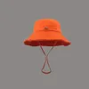 Jacque oranje hoed Luxe heren designer bucket cap