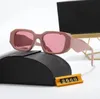 2024 Rechthoekige Symbole zonnebril PR 17WSF 10ZS designer voor dames zonnebril heren dames luxe Roze zwart Marmer Geel Klassieke Brillen