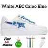 Bapestask8 Sta Casual Shoes Sk8 Low Men Femmes Patent Le cuir noir blanc ABC Camo Camouflage Skateboard Sports Bapely Trainers Outdoor Shark