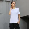 T-Shirts Women Dry Quick Short Sleeve Causal Sport Jerseys Fitness Trainer Running Tshirts Badminton Breathable Mesh Exercises Yoga Tee