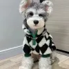 Ceketler Damalı Coat Ceket Köpekleri Giyim Pet Velvet Köpek Clothescostume Termal Fransız Buldog Sevimli Sonbahar Kış Boy Yaka Perro