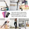 Sports Socks Yoga Toe With Grips Pilates Women Toeless For Barre Fitness Non-Slip Drop Delivery Outdoors Athletic Outdoor Accs Dhpg1