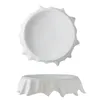 Pratos moderno branco irregular mesa redonda em forma de placa el dim sum sobremesa jantar pratos utensílios de cozinha porcelana