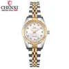 CHENXI, reloj de cuarzo clásico dorado y plateado para mujer, reloj elegante para mujer, relojes de regalo de lujo, reloj de pulsera resistente al agua para mujer 210720259S