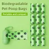 Sacs Biodégradables Sacs à déchets pour animaux de compagnie épaissis des sacs de merde à chien imprimé portables épaissis