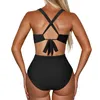 Mulheres Swimwear Mulheres Leopard Imprimir Oco Natação Bodysuit Skinny Fit Cintura Alta Verão Sexy Beach Roupas