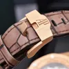 Klädklocka Fashion Wristwatch AP Wrist Watch Royal Oak Offshore Series Mens 42mm Diameter Precision Steel 18K Rose Gold Man Leisure Luxury Chronograph 26470oroo