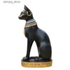 Altro Decorazioni per la casa Decorazione statua di gatto Decorazione statua egiziana Decorazione vintage della dea Giardino domestico Q240229