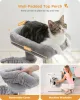 Scratchers H75cm Small Cat Tree Condo Tower för inomhus 2 Styles Aktivitetsträd med Sisal Scratching Poster Big Hammock avtagbar topp abborre