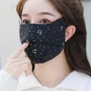 Cycling Caps 1/2/4PCS Sunscreen And Windproof Eye Corner Mask Women'S 3ply Thickened Autumn Winter Dew Nose Breathable Washable Cotton