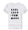 Women's Blouses Shirts Summer Men Women Black karl coco tom marc American shirt Woman Fashion Street Hippie Punk Men Tshirts 240229