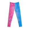 Active Pants Pink eller Blue Sleeping Beauty Leggings Leginsy Push Up Sports for Sportswear Woman Gym Womens