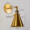 Promocja lampy ściennej klasyczne retro mosiężne loft przemysłowe lampki vintage Optionk do domu oświetlenia wewnętrznego Edison Sconce Arandelas