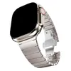 Designer Smart Straps Titanium Alloy Link Armband Rostfritt stål Watchband Starlight Color Straps Butter Futterfly Clasp för Apple Watch Series 3 4 5 6 7 8 SE Ultra 42