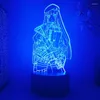 Luzes da noite meninas frontline 3d lâmpada led para o quarto anime mange figura avatar decoração do quarto bonito presente das crianças luces