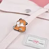 Chinese stijl grote oranje kat broche tijger vitaliteit leuke cartoon metalen badge kledingaccessoires