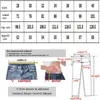 Jeans Herren Flip Denim Shorts getragen Loch Patch Vintage junges Design Mode ruiniert Plus Größe Sommerhose 240227