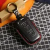 Lyxbilsnyckelfodral för Kia Sportage K5 K2 Sorento Optima Forte för Hyundai IX35 Elantra Sonata Leather Holder Keyring