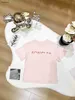 Nouveau bébé T-shirts lettre minimaliste impression filles garçons manches courtes taille 100-150 CM vêtements pour enfants de marque été coton t-shirts pour enfants 24Feb20