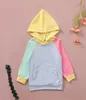 Baby Toddler ColorBlock Hooded Pullover 21052801234568303279