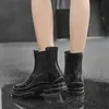 여성용 레인 신발을위한 고무 부츠 방수 작업 정원 갈로시스 낚시 레인 부츠 스케이트 보드 발목 부엌 여성 신발 240226