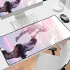 Kuddar utökad pad gummi mousepad madoka kaname anime nonslip skrivbord matta kontor tillbehör magisk tjej mus matta pc skåpspel