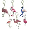 Breloque flottante en alliage, fermoir à homard, mélange de strass, breloques flamant rose, pendentifs, accessoires de bijoux, 330R, vente à la mode