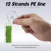 Linhas jof 8/12 fios 1000m 500m 300m pe trançado multifilamento linha de pesca tresse peche mosca de água salgada tecer para pesca da carpa