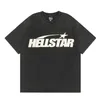 Hellstar Designer T-shirt pour hommes et femmes, jeunesse artistique, imprimerie à la mode, cou rond, noir et blanc à manches courtes à manches courtes surdimensionnées pour hommes