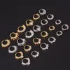 16PCS Cz Nose Hoop Nostril Bendable Ring Zircon Cartilage Tragus Daith Earrings Septum Clicker Helix Conch Rook Piercing Jewelry 240228