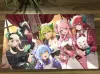 Almofadas YuGiOh Girls Dragonmaid Deck TCG Mat Trading Card Game Mat CCG Playmat Antiderrapante Borracha Mouse Pad Desk Play Mat 60x35cm