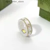 Ringen Merk Letter Keramiek Ring voor Heren Dames Planeet Ringen Modeontwerper Extravagante Merkletters Ring Sieraden Dames Heren Bruiloft Keltisch 240229