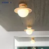 Kroonluchters Modern Creatief Hout LED Gangpadverlichting Voor Woonkamer Studeerkamer Slaapkamer Gang Zolder Home Deco Ballampen Binnenverlichtingsarmaturen