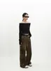 Leopard Print Streetwear Y2K dżinsy dla kobiet retro luźne w stylu koreańskie szerokie nogi proste workowate dżinsy 2402292