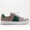 nieuwe ace Designer Casual Schoenen Bee Ace Sneakers Lage Heren Dames Schoenen Hoge Kwaliteit Tijger Geborduurd Zwart Wit Groene Strepen Wandelschoenen Sneakers 06