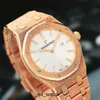 Часы-пилот Лучшие наручные часы AP Наручные часы Royal Oak Series 18-каратное розовое золото 33 мм Кварцевый механизм Женские часы 67653OR