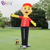 wholesale Promotion price 4mH (13.2ft) with blower advertising inflatable waving hand air dancer toys sports inflation cartoon man for shop decoration