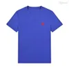 Polos masculinos da marca camisetas verão casal multicolorido marca registrada letras soltas em torno do pescoço algodão ralphs polos asiático 754