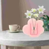 Vasos flor em forma de vaso acrílico estilo simples forma de arranjo transparente