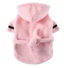 Serviettes de luxe peignoir chiot pyjama capuche serviette absorbante avec super séchage robe de chien douche pour animaux de compagnie et épaissie rapide