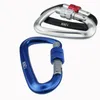 4pcs قفل المسمار د تسلق التسلق carabiner 12kn متعدد الوظائف معلقة ثابتة الخطاف الثابت في الهواء