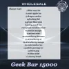 Originele Geek Bar 15000 Bladerdeeg Wegwerp E-sigaretten 16 ml Voorgevulde 650 mAh Oplaadbare batterij 17 smaken 15 k Rookwolken Vapes