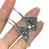 Pra Triangle Boucles D'oreilles Designer Femmes Original Qualité Charme Haute Triangle Inversé Boucles D'oreilles Pour Femmes Polyvalent À La Mode Célébrité Bijoux