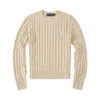 Sweater women's pullover sweater men's collar stripes fashionable long sleeved letter embroidery high-end jacquard knitted sweater