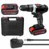 21V Electric Impact Cordless Drill Högeffekt Litium Batteri Trådlös skruvmejsel Handborrar Hem DIY Electric Power Tools