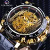 FORSINING Brand Luxury Mens Automatic Watches Men Creative Skeleton Mechanical Watches Male Stainless Steel Bracelet Clock SLZe129241c