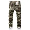 Fashion Men Slim Faux Python Snake Print Leather Pants Men's Personality PU Leather Trousers Chandal Male High Quality