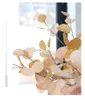 Plantes artificielles d'automne, feuilles d'eucalyptus, longues branches, décoration de mariage, de maison, fleurs, fausses plantes, Arrangement mural DIY