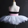 Bühnenkleidung Bailarina Schwarz-Weiß-Pailletten Schwanensee Ballett Tanzkostüm Tutu Kleid für Mädchen Trikots Frauen